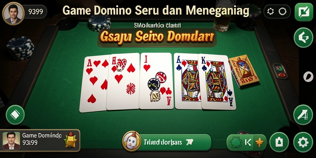 Tampilan menarik dari gameplay Domino di 9399.