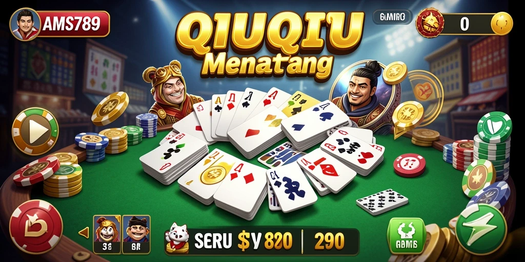 Tampilan gameplay QiuQiu yang menegangkan dan interaktif.