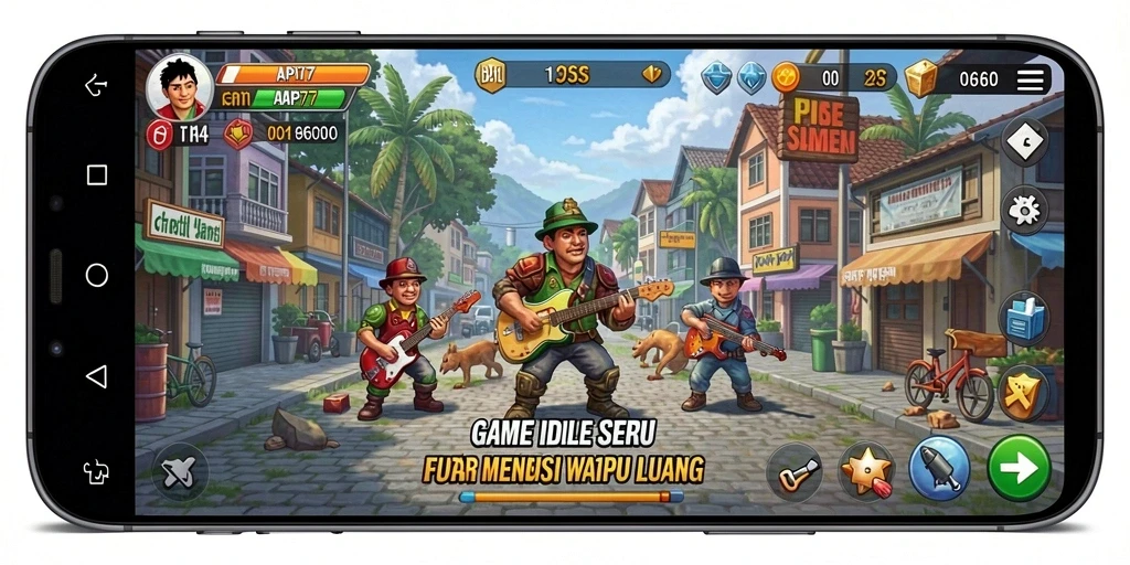 Tampilan gameplay API77 yang menarik dengan elemen Idle.