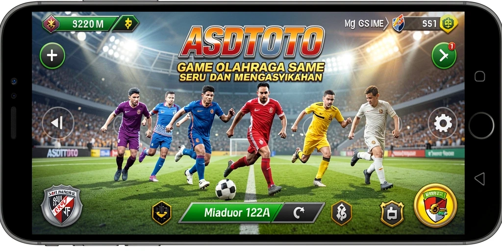 Screenshot ASDTOTO menampilkan gameplay olahraga yang dinamis dan menarik.