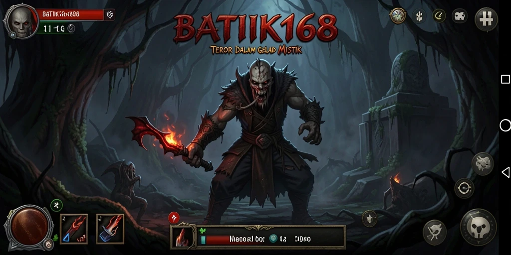 Tangkapan layar gameplay BATIK168 menunjukkan suasana mencekam yang menyelimuti pemain.