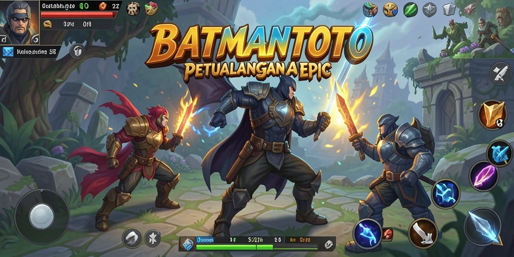 Gameplay seru dalam BATMANTOTO dengan aksi pertarungan yang mendebarkan.