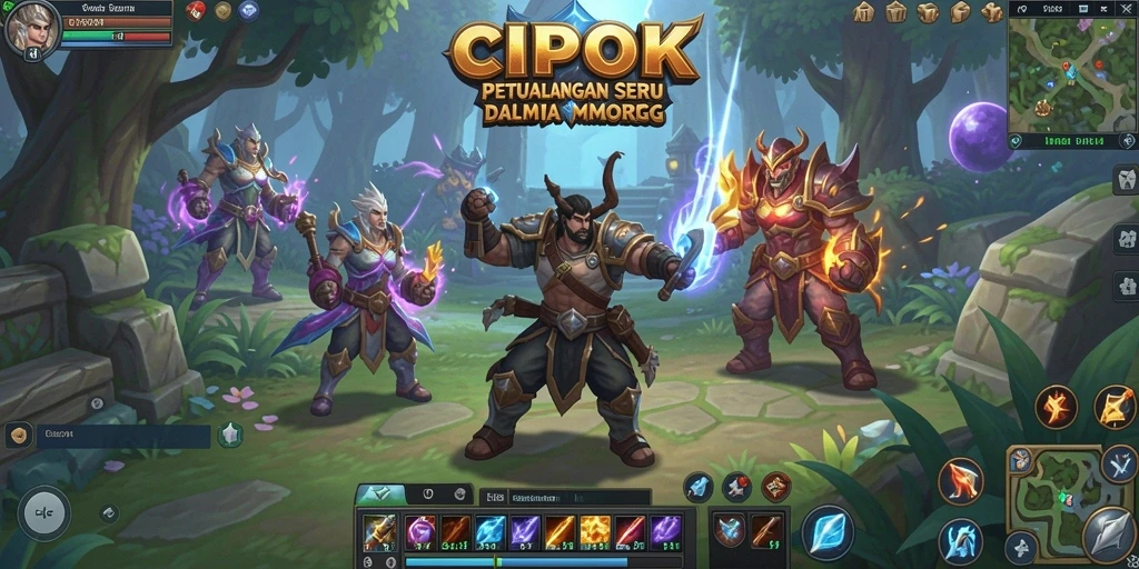 Tampilan gameplay seru dalam dunia MMORPG CIPOK.