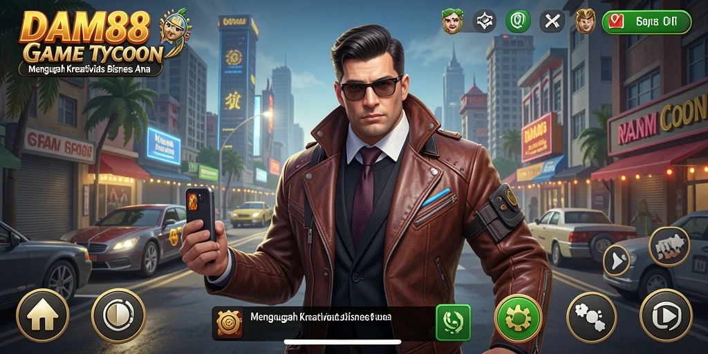 Screenshot utama menunjukkan gameplay Tycoon yang menarik dan interaktif.