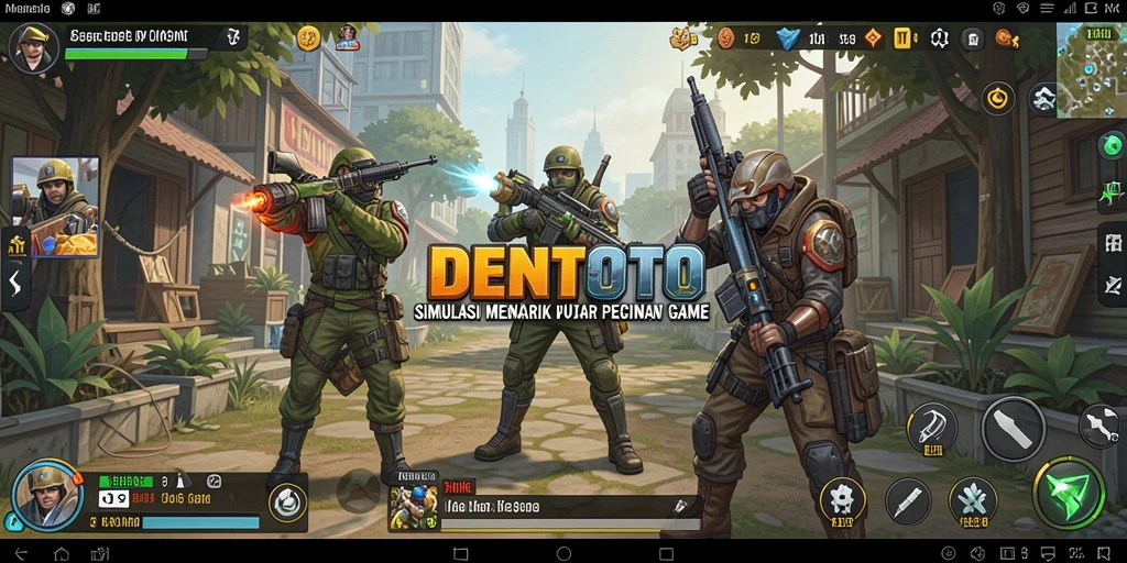 Tampilan gameplay DENTOTO yang menarik dan interaktif.