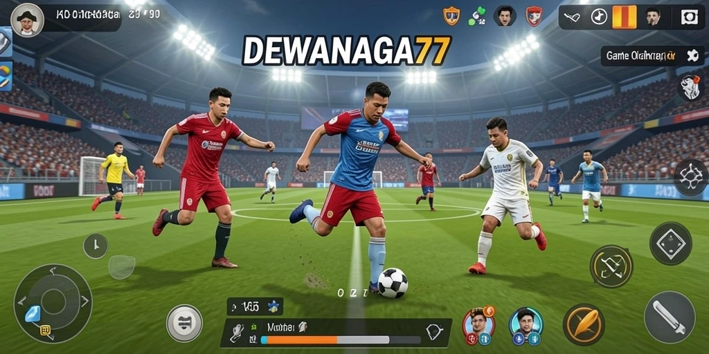 Screenshot gameplay dari DEWANAGA77 yang menunjukkan aksi seru dalam olahraga.