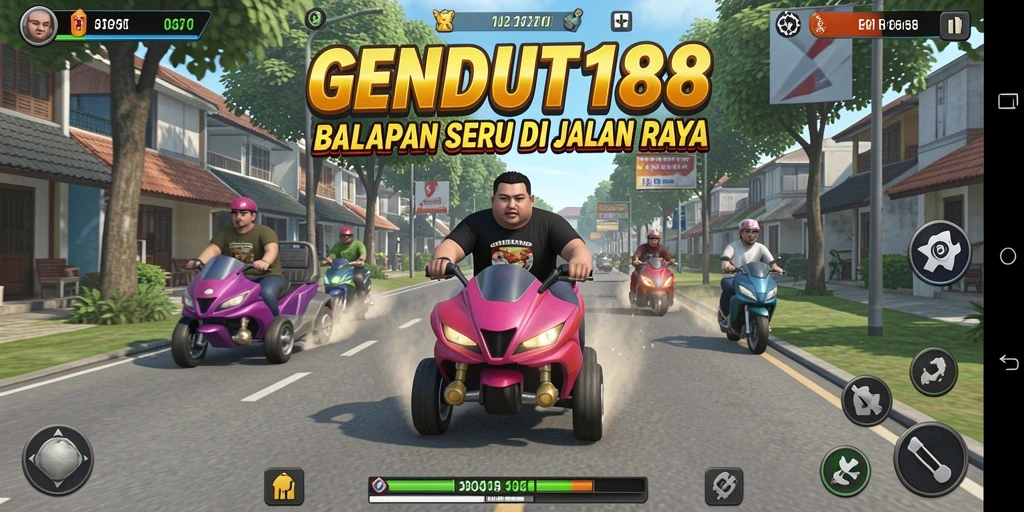 Gameplay balapan seru dengan grafik menawan di GENDUT188.