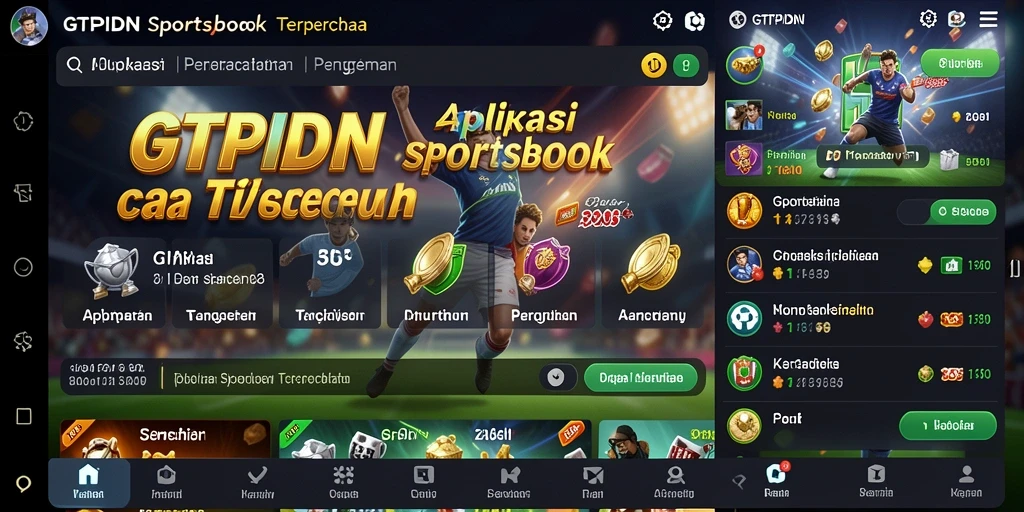 Screenshot utama GTPIDN yang menampilkan fitur taruhan olahraga yang menarik.