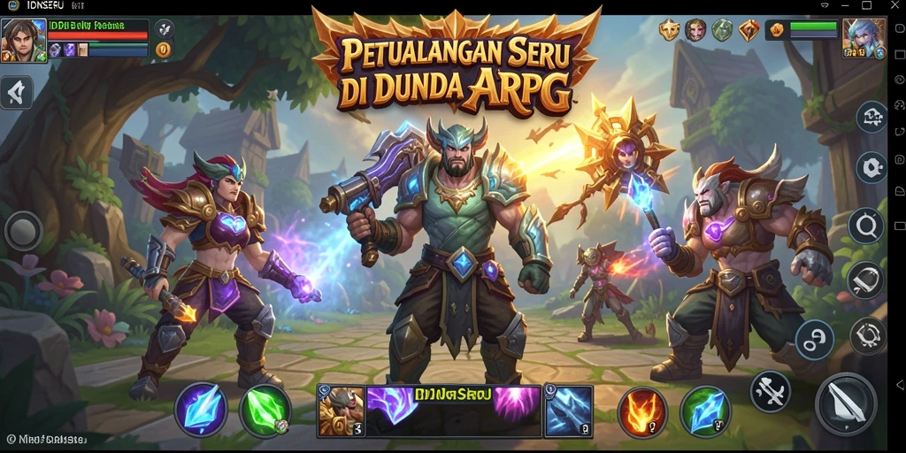 Tampilan menarik dari gameplay ARPG yang mendebarkan di IDNSERU.