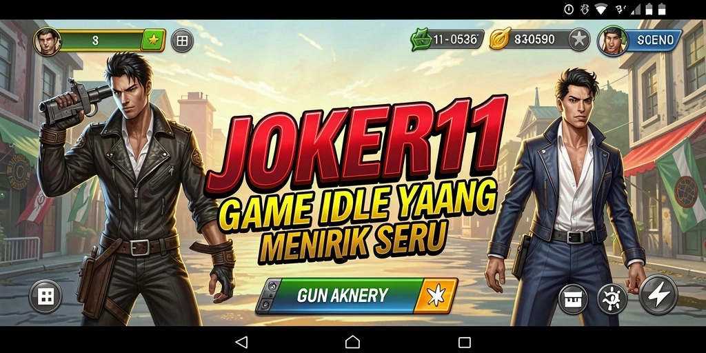 Screenshot gameplay <strong>JOKER11</strong> yang menunjukkan aksi seru dan karakter unik.