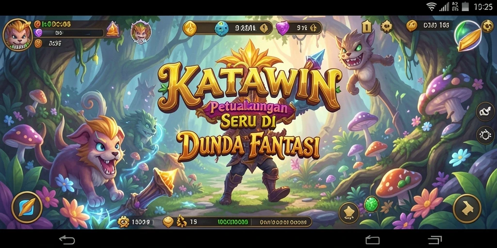 Screenshot KATAWIN menampilkan pemain menjelajahi dunia petualangan yang menakjubkan.