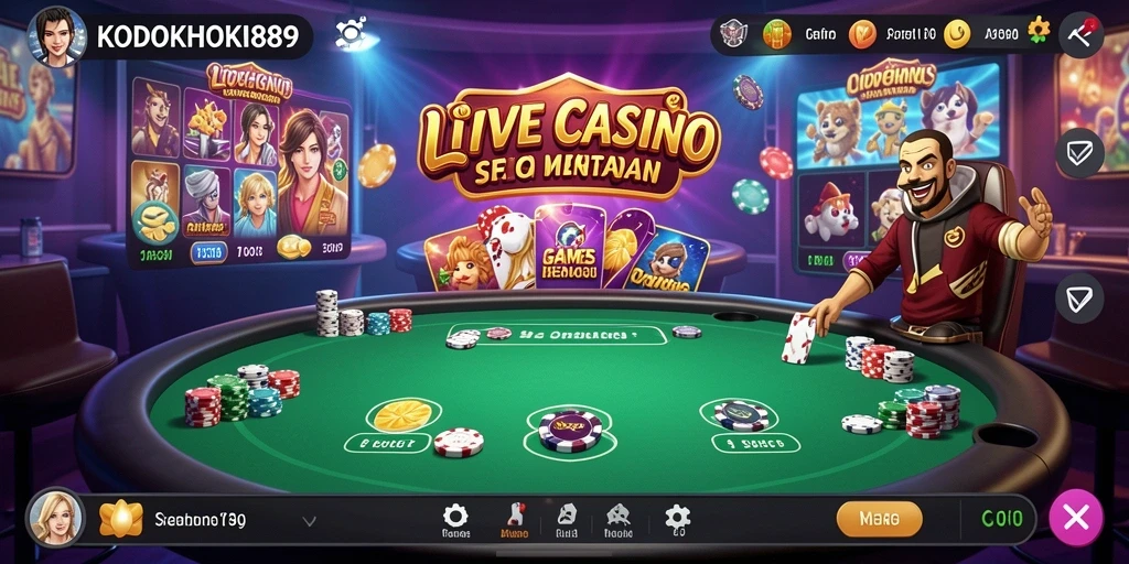 Tampilan gameplay KODOKHOKI889 yang menarik dan interaktif.