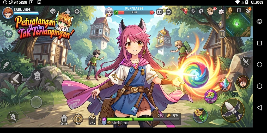 Tampilan gameplay KURNIA898 dengan karakter Anime yang menawan.