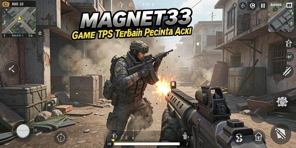 Tampilan gameplay seru dari MAGNET33 dengan aksi tembak-menembak.