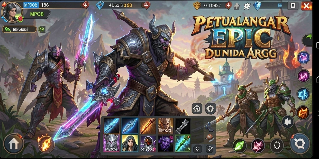 Tampilan gameplay MPO08 yang seru dan penuh aksi dalam ARPG.
