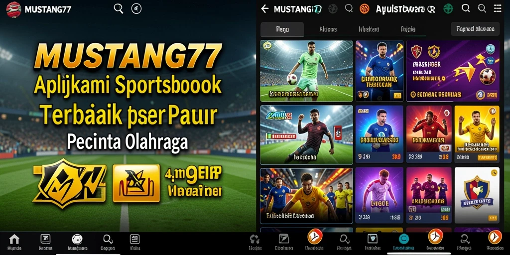 Tampilan gameplay menarik dari aplikasi Sportsbook MUSTANG77.