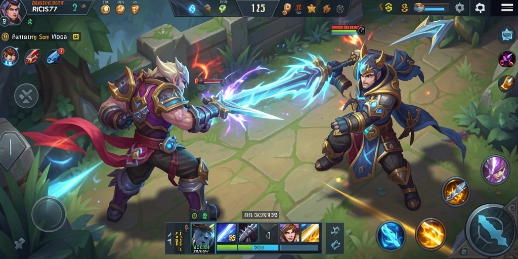 Tangkapan layar RICIS77 menampilkan aksi gameplay seru dalam pertempuran tim.