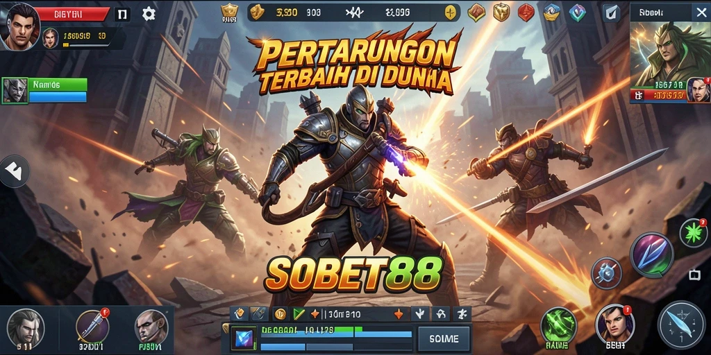 Tampilan gameplay SOBET88 yang mendebarkan dan penuh aksi.