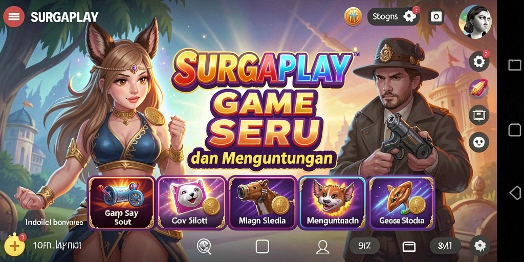 Screenshot menampilkan gameplay Slot SURGAPLAY yang mengasyikkan.