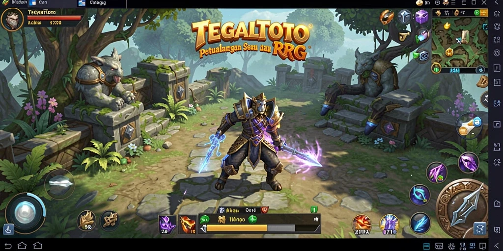 Tampilan gameplay menarik dari <strong>TEGALTOTO</strong> dengan petualangan RPG yang mendebarkan.