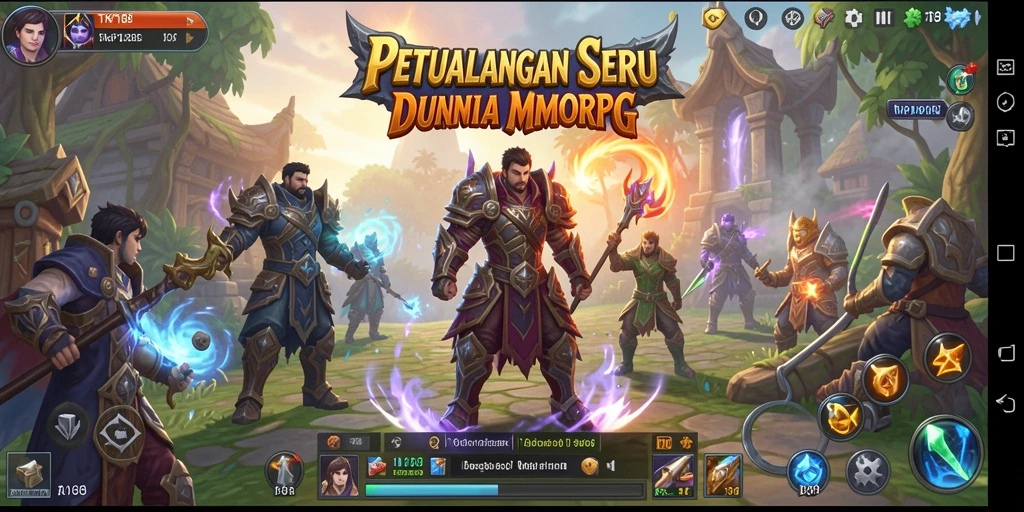 Screenshot gameplay TKP188 yang menunjukkan aksi pertempuran seru dalam dunia MMORPG.
